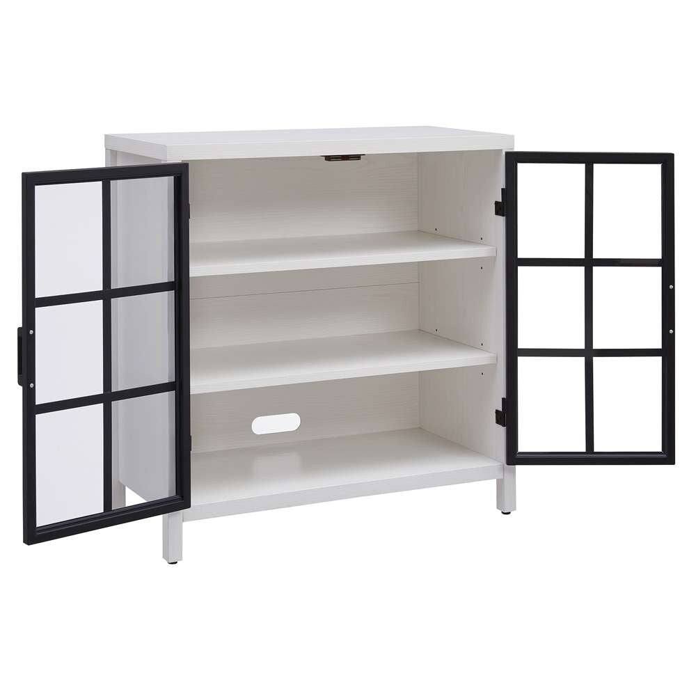 Hudson & Canal - Bennett 32in Wide Rectangular Accent Cabinet in White - AC2058 veiw 5