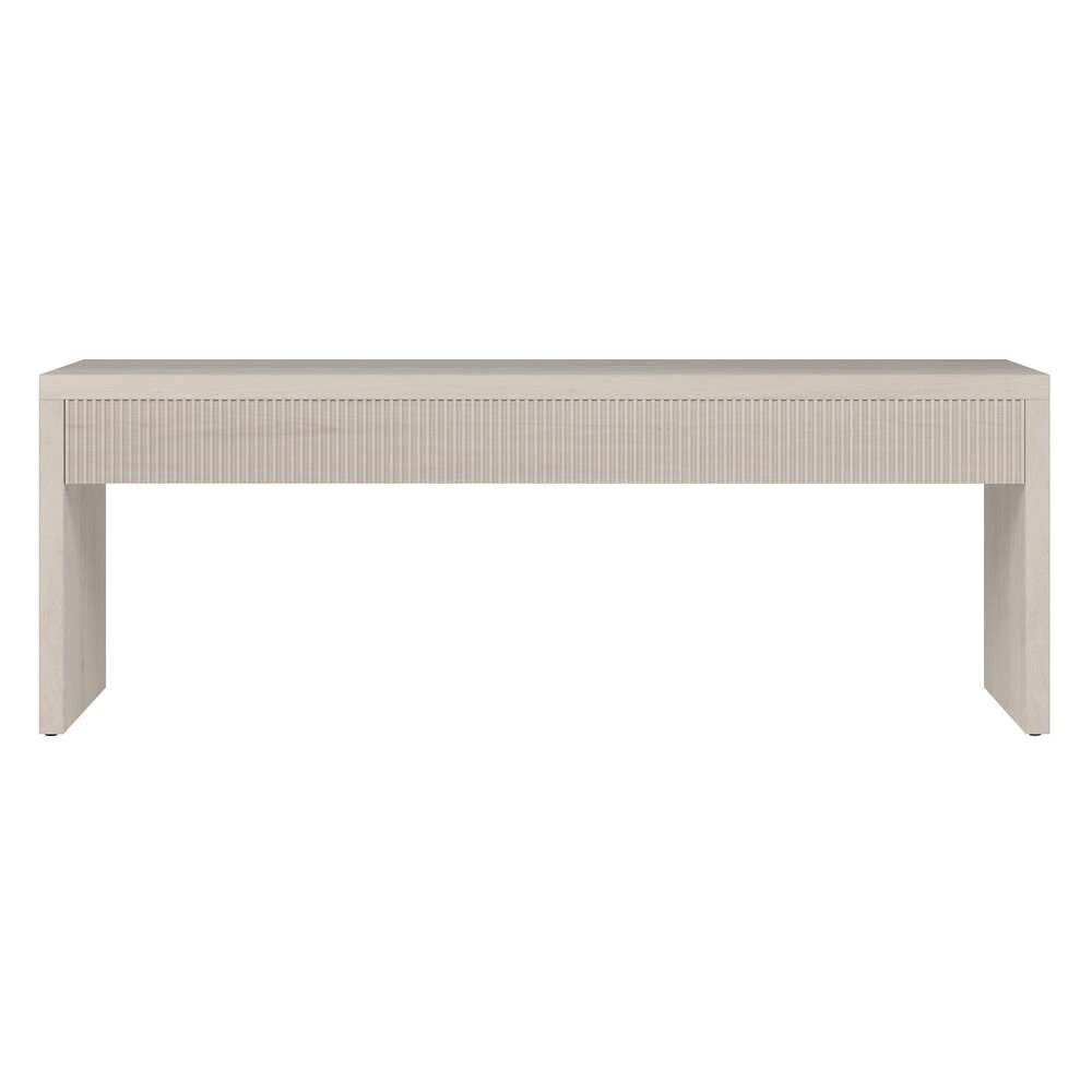 Hudson & Canal - Lawrence 48in Wide Rectangular Coffee Table in Alder White - CT2057 veiw 2