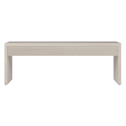 Hudson & Canal - Lawrence 48in Wide Rectangular Coffee Table in Alder White - CT2057 veiw 2