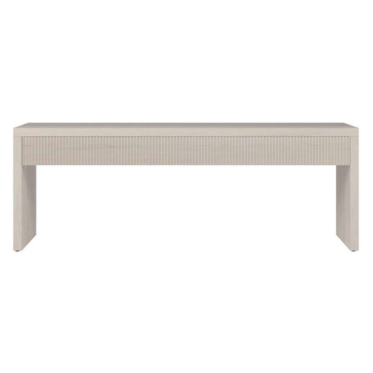 Hudson & Canal - Lawrence 48in Wide Rectangular Coffee Table in Alder White - CT2057 veiw 2