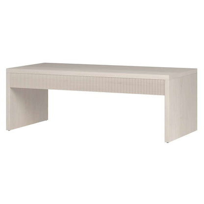 Hudson & Canal - Lawrence 48in Wide Rectangular Coffee Table in Alder White - CT2057 veiw 3