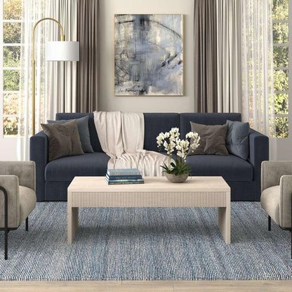 Hudson & Canal - Lawrence 48in Wide Rectangular Coffee Table in Alder White - CT2057 veiw 6