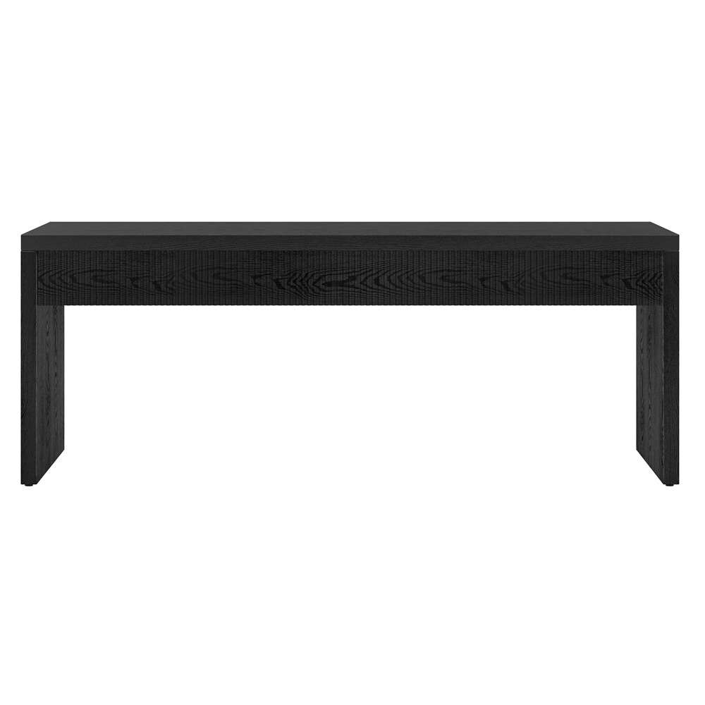 Hudson & Canal - Lawrence 48in Wide Rectangular Coffee Table in Black Grain - CT2056 veiw 2