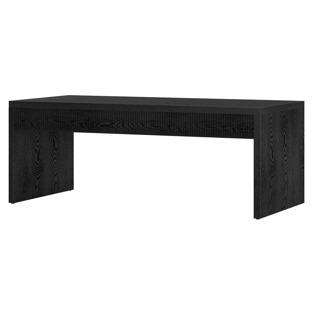 Hudson & Canal - Lawrence 48in Wide Rectangular Coffee Table in Black Grain - CT2056 veiw 3