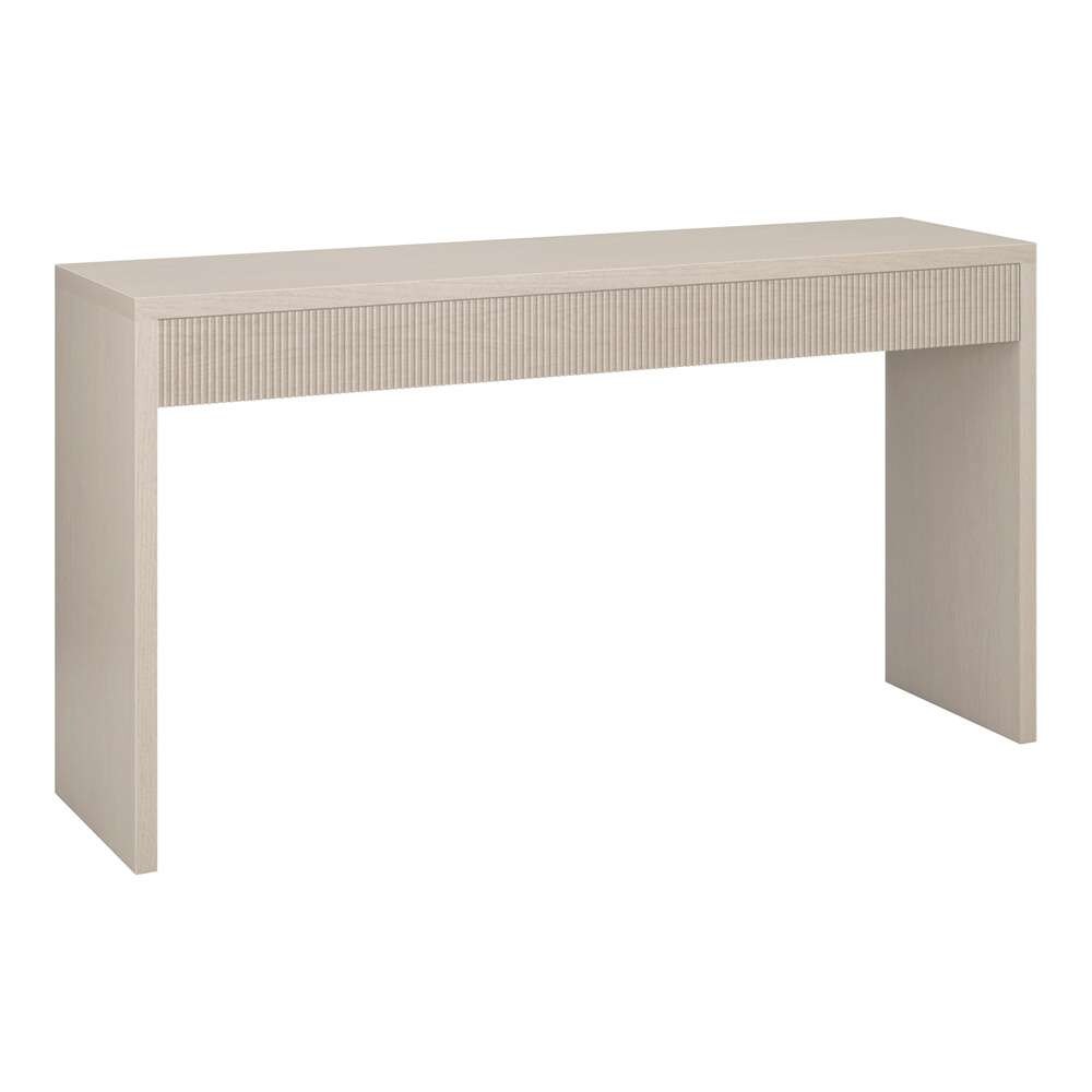 Hudson & Canal - Lawrence 55in Wide Rectangular Console Table in Alder White - AT2055 veiw 1