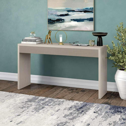 Hudson & Canal - Lawrence 55in Wide Rectangular Console Table in Alder White - AT2055 veiw 6