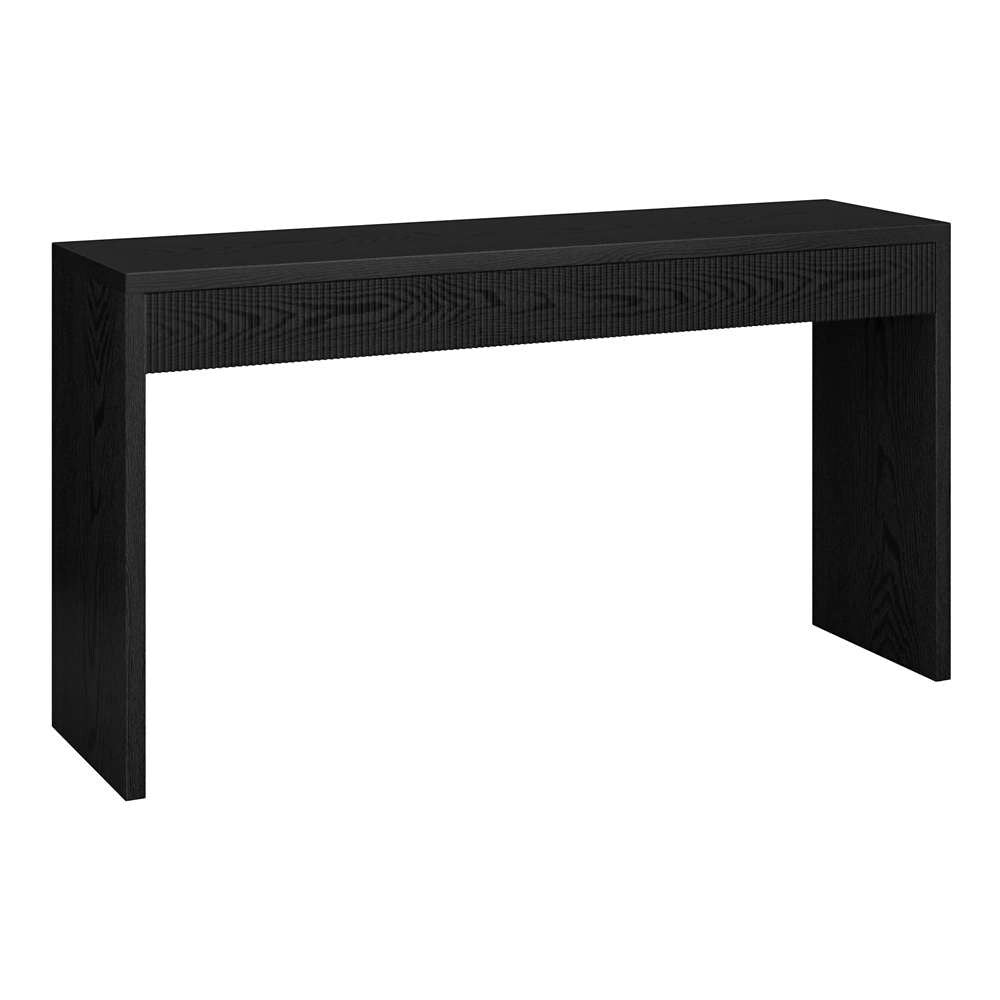 Hudson & Canal - Lawrence 55in Wide Rectangular Console Table in Black Grain - AT2054 veiw 1