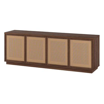 Hudson & Canal - Pryce Rectangular TV Stand for TVs up to 78in in Satin Walnut - TV2025 veiw 3