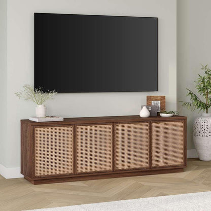 Hudson & Canal - Pryce Rectangular TV Stand for TVs up to 78in in Satin Walnut - TV2025 veiw 6