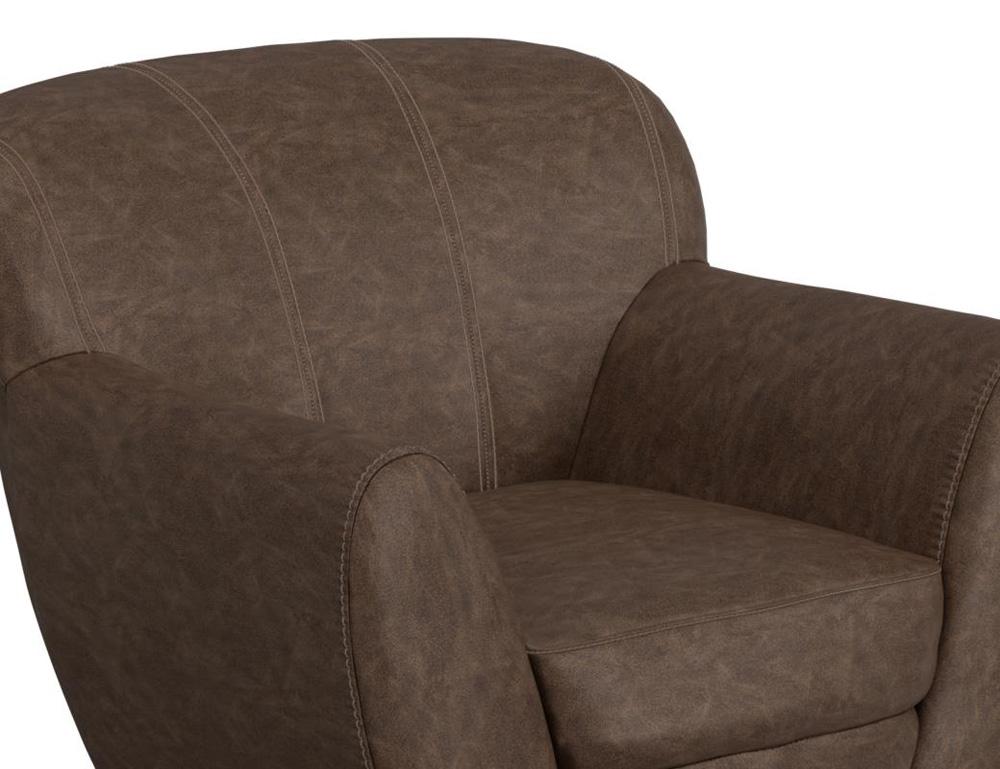 IFD - Tamesis - Wooden Frame & Metal Base, 360 Degree Swivel Accent Chair - IUP222-ACH-212 veiw 4