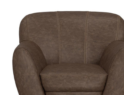 IFD - Tamesis - Wooden Frame & Metal Base, 360 Degree Swivel Accent Chair - IUP222-ACH-212 veiw 5