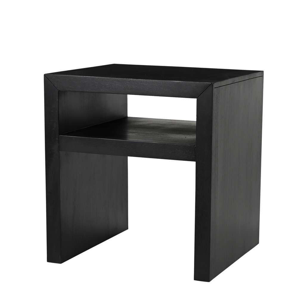 Jofran - Dev Modern Mitered Angle Solid Wood End Table with Storage Shelf - 2347-3 veiw 1
