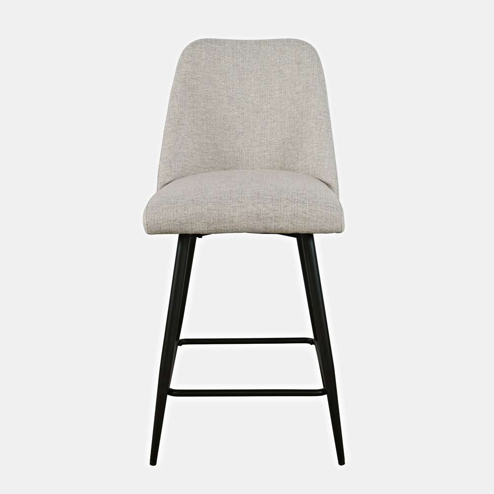 Jofran - Macey Contemporary Modern Upholstered Counter Barstool (Set of 2) - 2271-MACEYSTNAT veiw 2