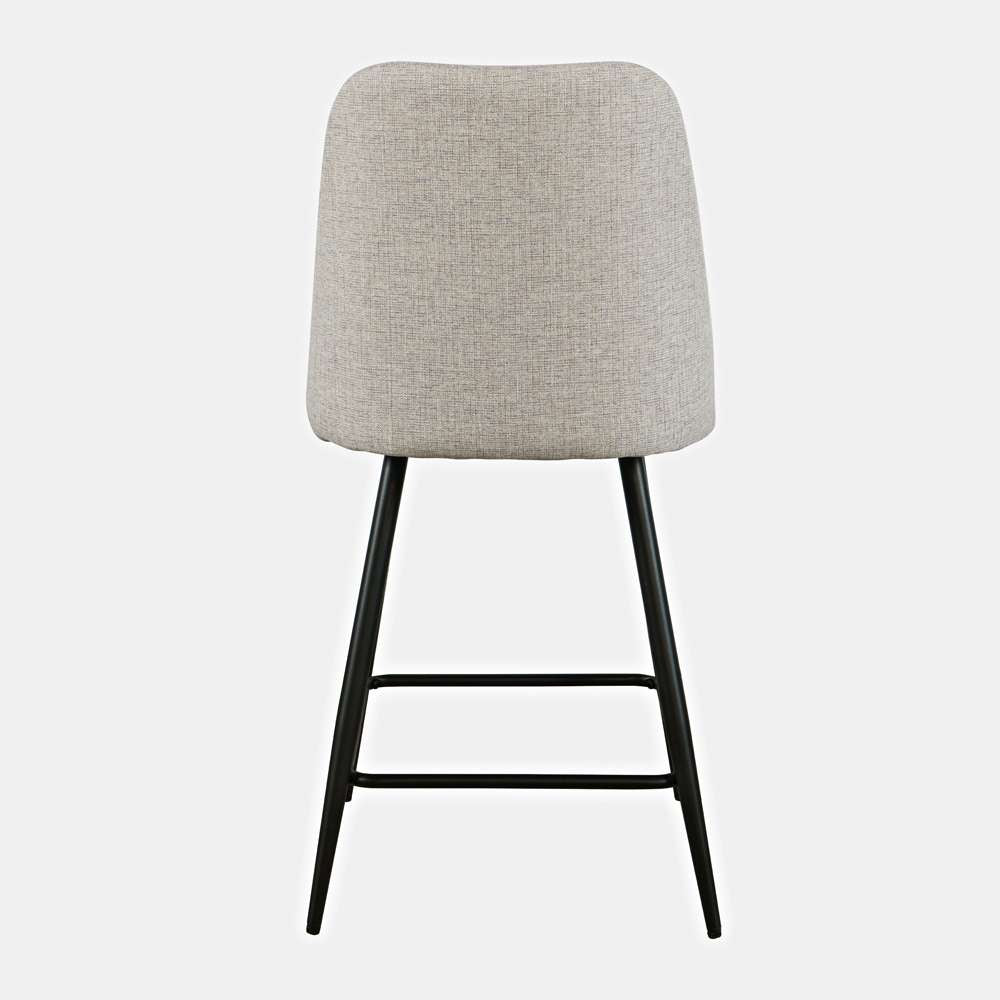 Jofran - Macey Contemporary Modern Upholstered Counter Barstool (Set of 2) - 2271-MACEYSTNAT veiw 3