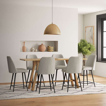 Jofran - Macey Contemporary Modern Upholstered Counter Barstool (Set of 2) - 2271-MACEYSTNAT veiw 5