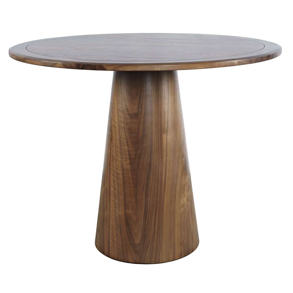 Jofran - Nash Mid-Century Modern 45in Round Pedestal Counter Height Dining Table - 2271-NASH45WTBKT veiw 2