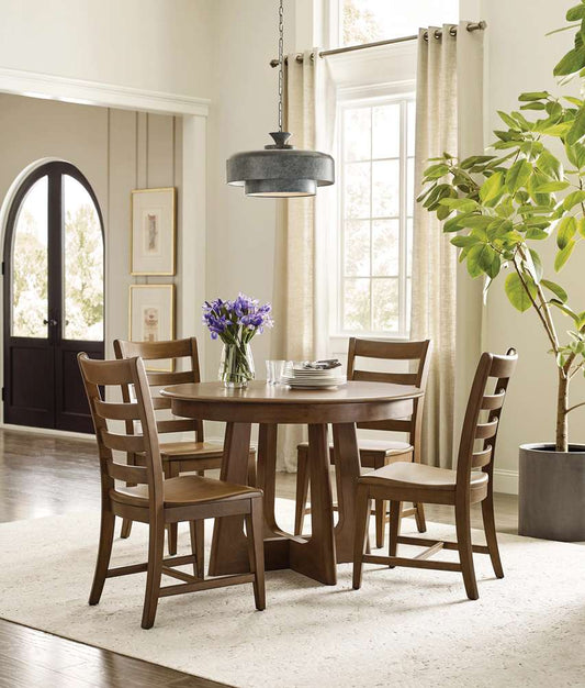 Kincaid Furniture - Kafe 44in Round Pedestal Table, Latte - 317-707L veiw 2