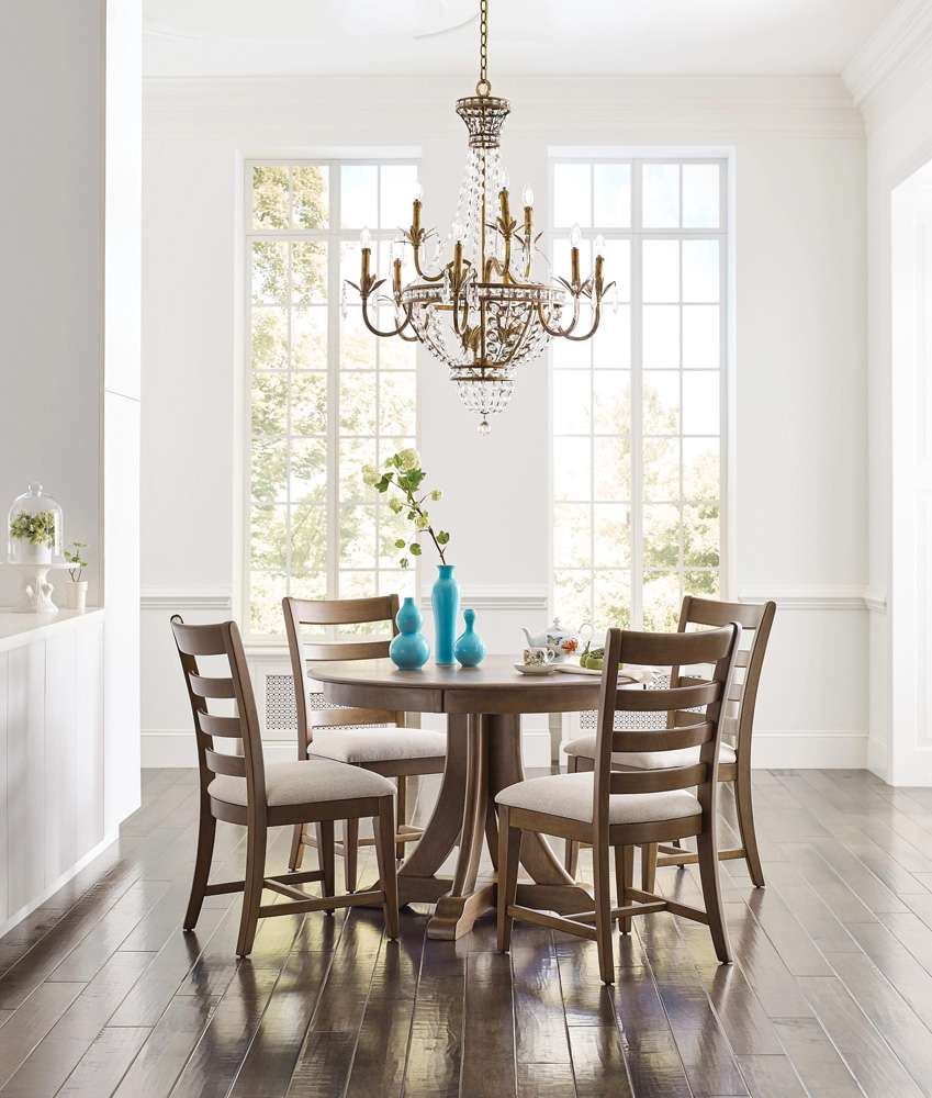 Kincaid Furniture - Kafe 44in Round Quad Table, Latte - 317-705L veiw 2