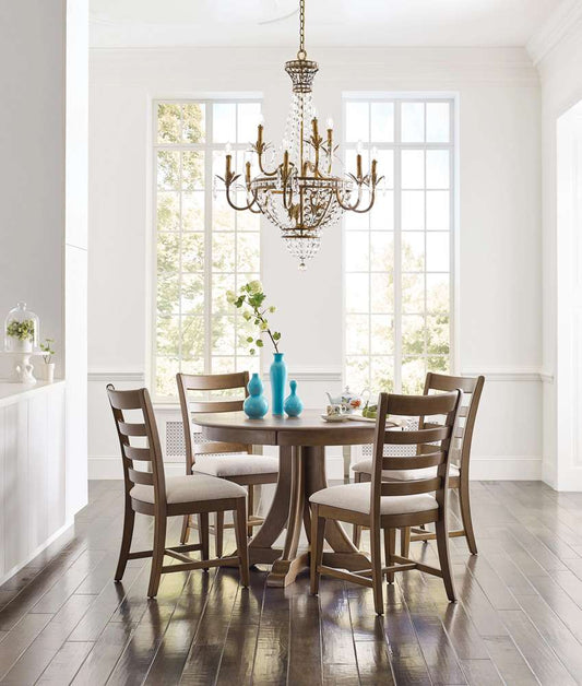 Kincaid Furniture - Kafe 44in Round Quad Table, Latte - 317-705L veiw 2