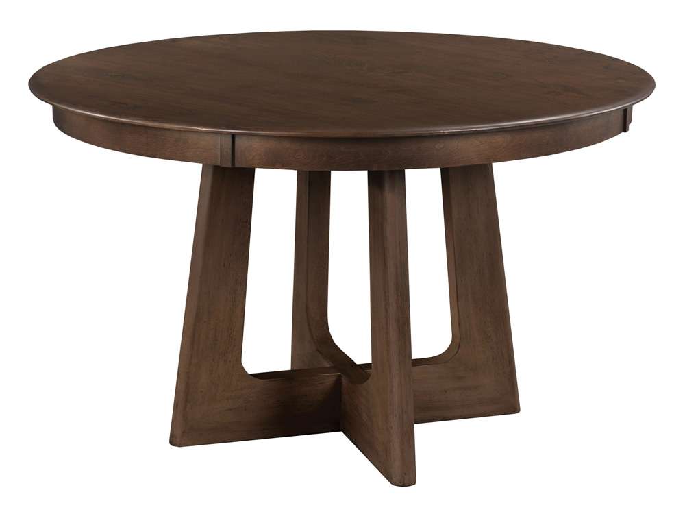 Kincaid Furniture - Kafe 54in Round Pedestal Table, Mocha - 317-708M veiw 1