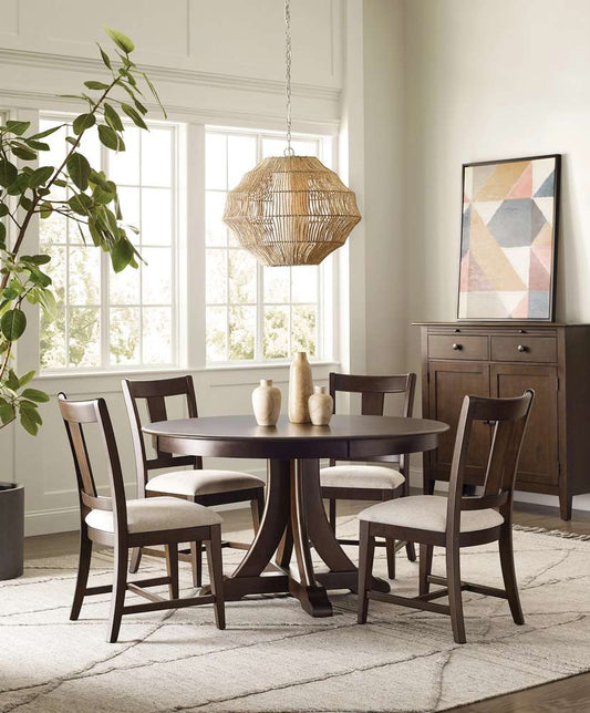 Kincaid Furniture - Kafe 54in Round Quad Table, Mocha - 317-706M veiw 2