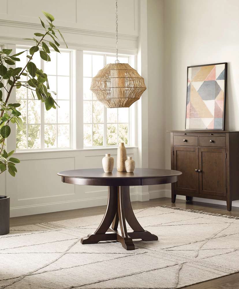 Kincaid Furniture - Kafe 54in Round Quad Table, Mocha - 317-706M veiw 3