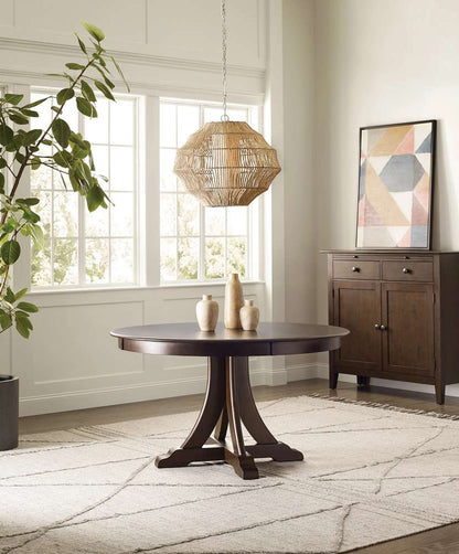 Kincaid Furniture - Kafe 54in Round Quad Table, Mocha - 317-706M veiw 3