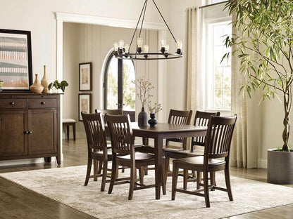 Kincaid Furniture - Kafe 60in Rectangular Leg Table, Mocha - 317-744M veiw 2