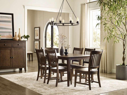 Kincaid Furniture - Kafe 60in Rectangular Leg Table, Mocha - 317-744M veiw 2