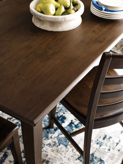 Kincaid Furniture - Kafe 60in Rectangular Leg Table, Mocha - 317-744M veiw 4