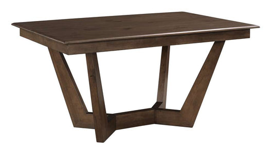 Kincaid Furniture - Kafe 60in Rectangular Trestle Table Pkg, Mocha - 317-746MP veiw 1