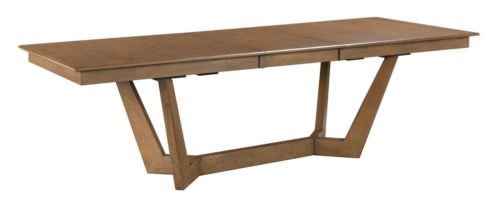 Kincaid Furniture - Kafe 80in Rectangular Trestle Table Pkg, Latte - 317-747LP veiw 1