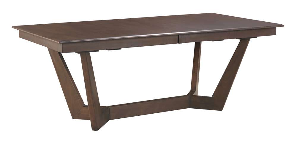 Kincaid Furniture - Kafe 80in Rectangular Trestle Table Pkg, Mocha - 317-747MP veiw 1