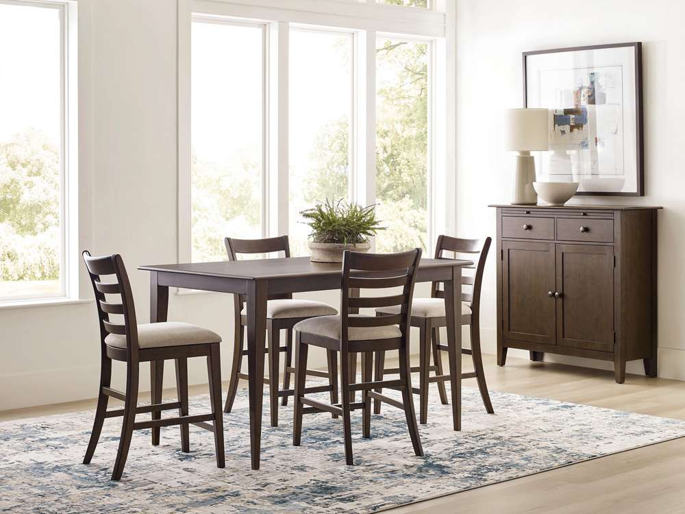 Kincaid Furniture - Kafe Tall Ladderback Chair, Mocha - 317-692M veiw 3