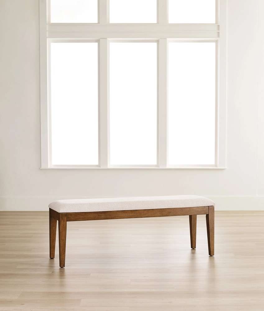 Kincaid Furniture - Kafe Upholstered Dining Bench, Latte - 317-480L veiw 2