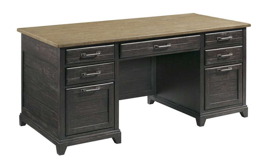 Kincaid Furniture - Plank Road Farmstead Executive Desk - 706-941C_CLOSEOUT-KH veiw 1