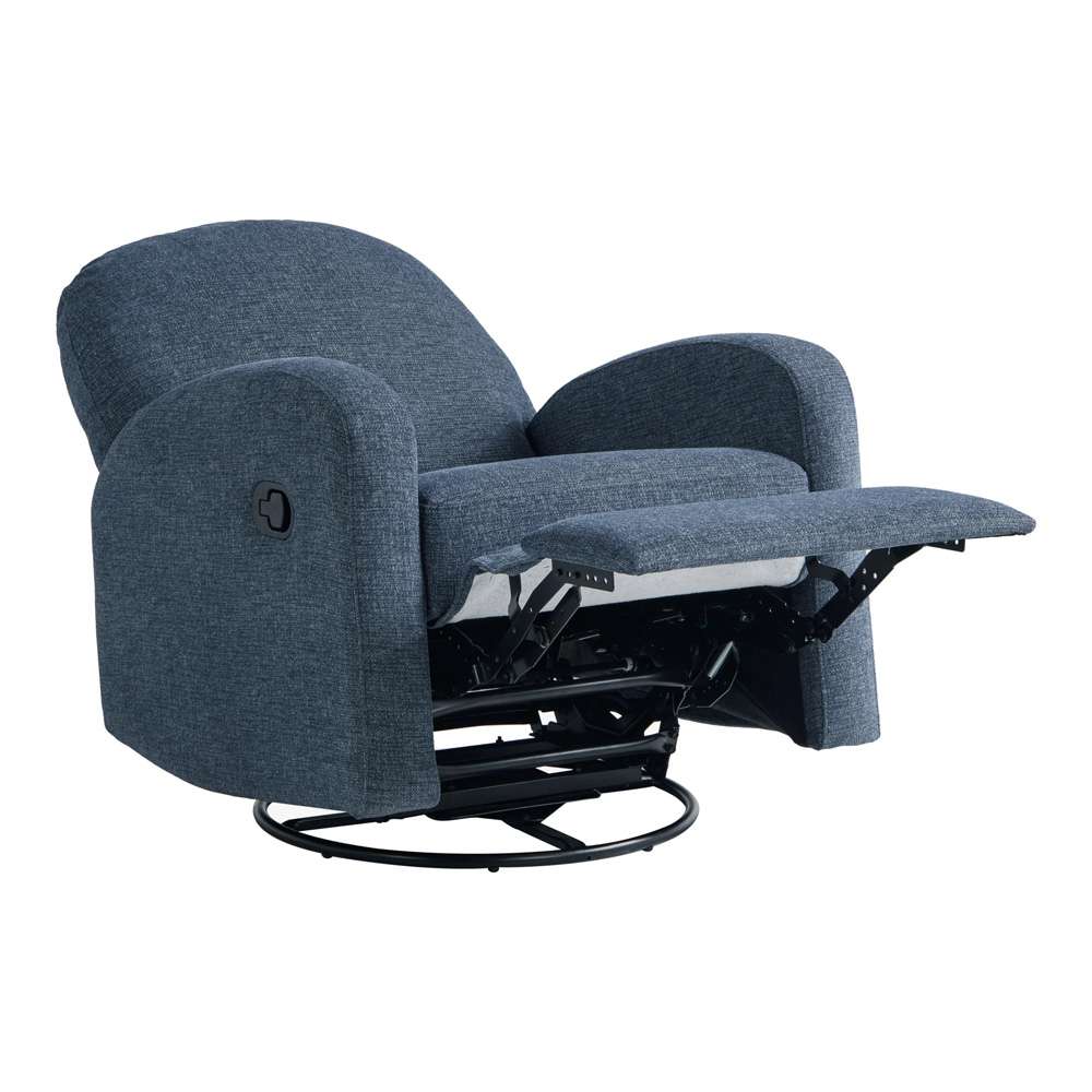 Lifestyle Solutions - Pomeroy Swivel Rocker Recliner Blue - 231A011BLU veiw 2