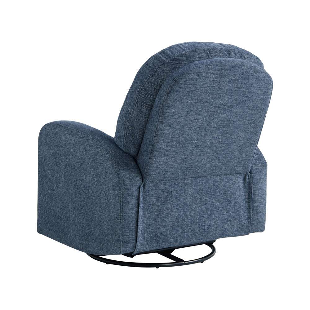 Lifestyle Solutions - Pomeroy Swivel Rocker Recliner Blue - 231A011BLU veiw 3