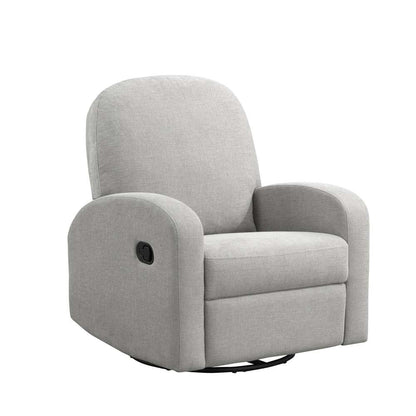 Lifestyle Solutions - Pomeroy Swivel Rocker Recliner Light Grey - 231A011LTG veiw 5