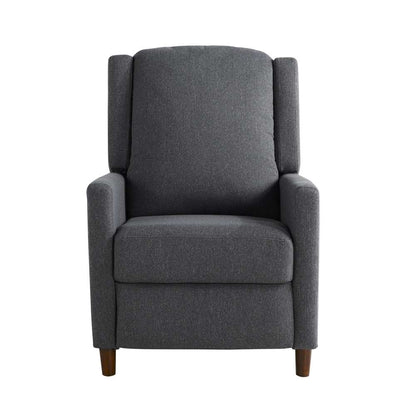 Lifestyle Solutions - Relax A Lounger Clarence Pushback Recliner, Charcoal - 215A010CHR veiw 1