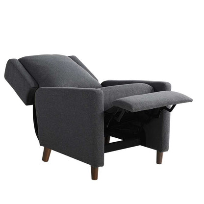 Lifestyle Solutions - Relax A Lounger Clarence Pushback Recliner, Charcoal - 215A010CHR veiw 2