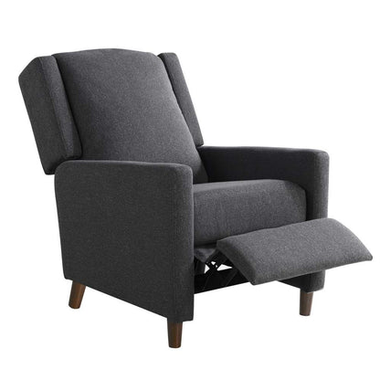 Lifestyle Solutions - Relax A Lounger Clarence Pushback Recliner, Charcoal - 215A010CHR veiw 6