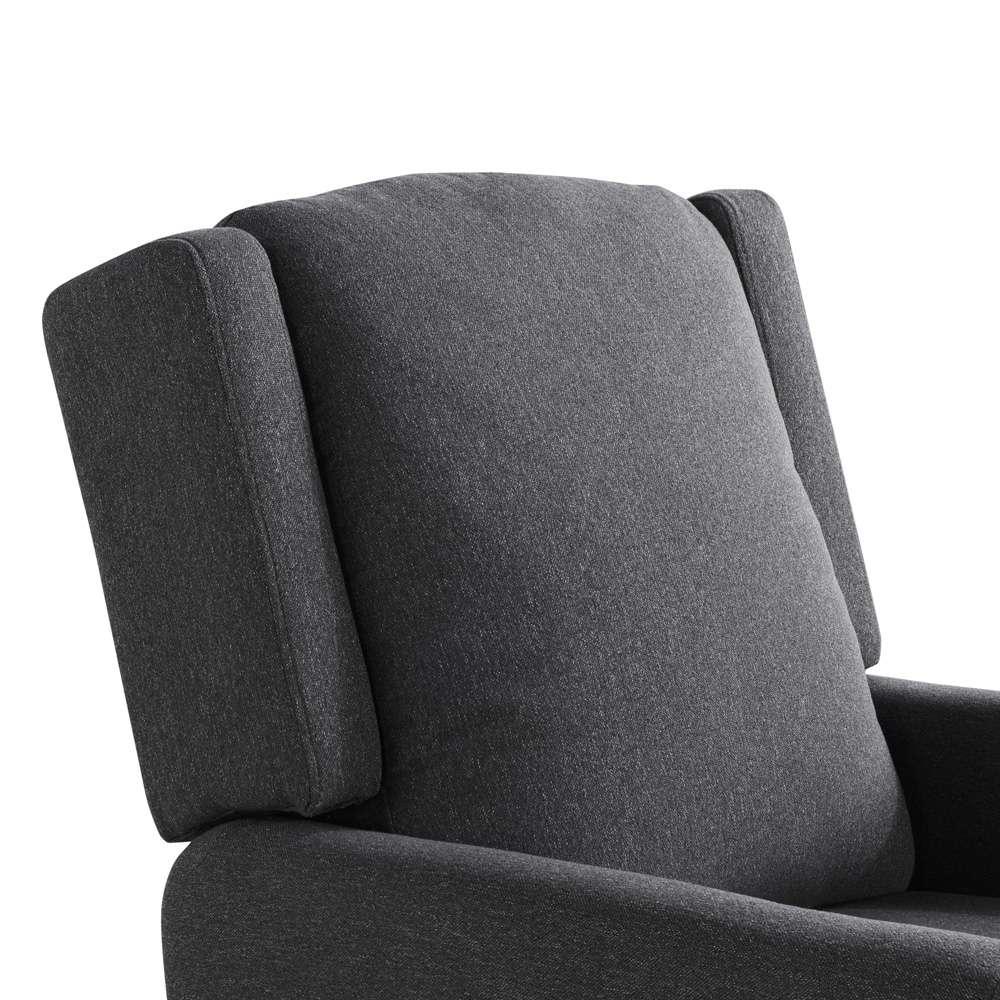 Lifestyle Solutions - Relax A Lounger Clarence Pushback Recliner, Charcoal - 215A010CHR veiw 7