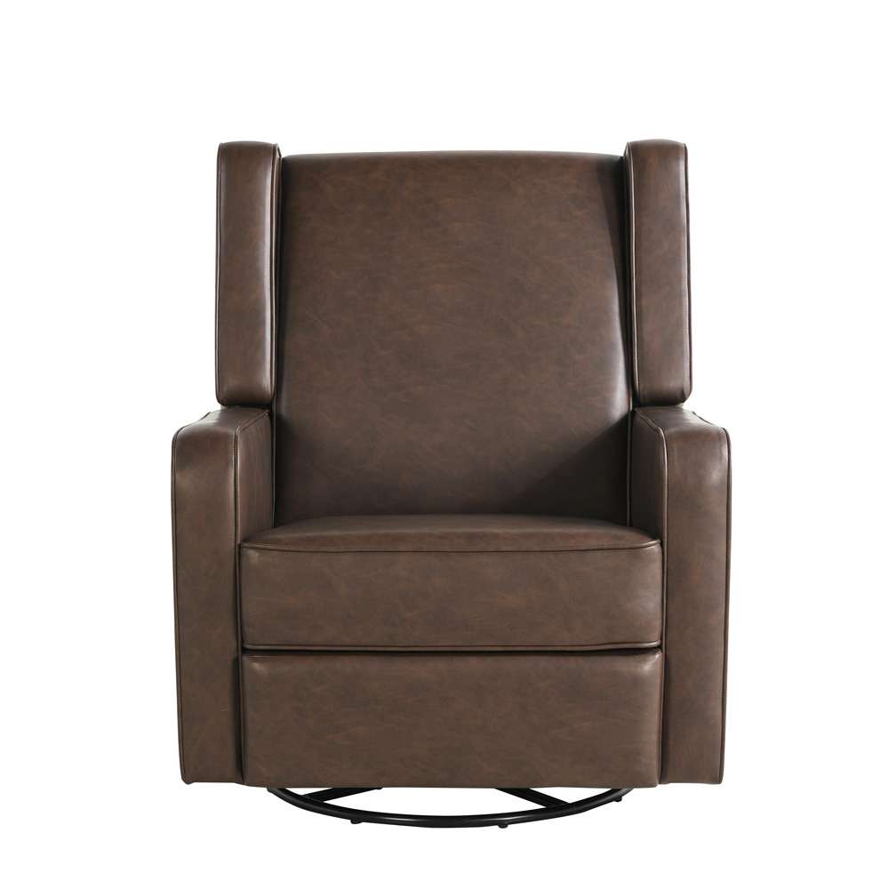 Lifestyle Solutions - Relax A Lounger Einsley Swivel Rocker Recliner, Brown - 231A009BRN veiw 5