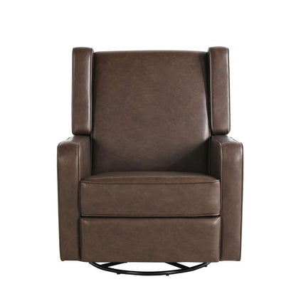 Lifestyle Solutions - Relax A Lounger Einsley Swivel Rocker Recliner, Brown - 231A009BRN veiw 5