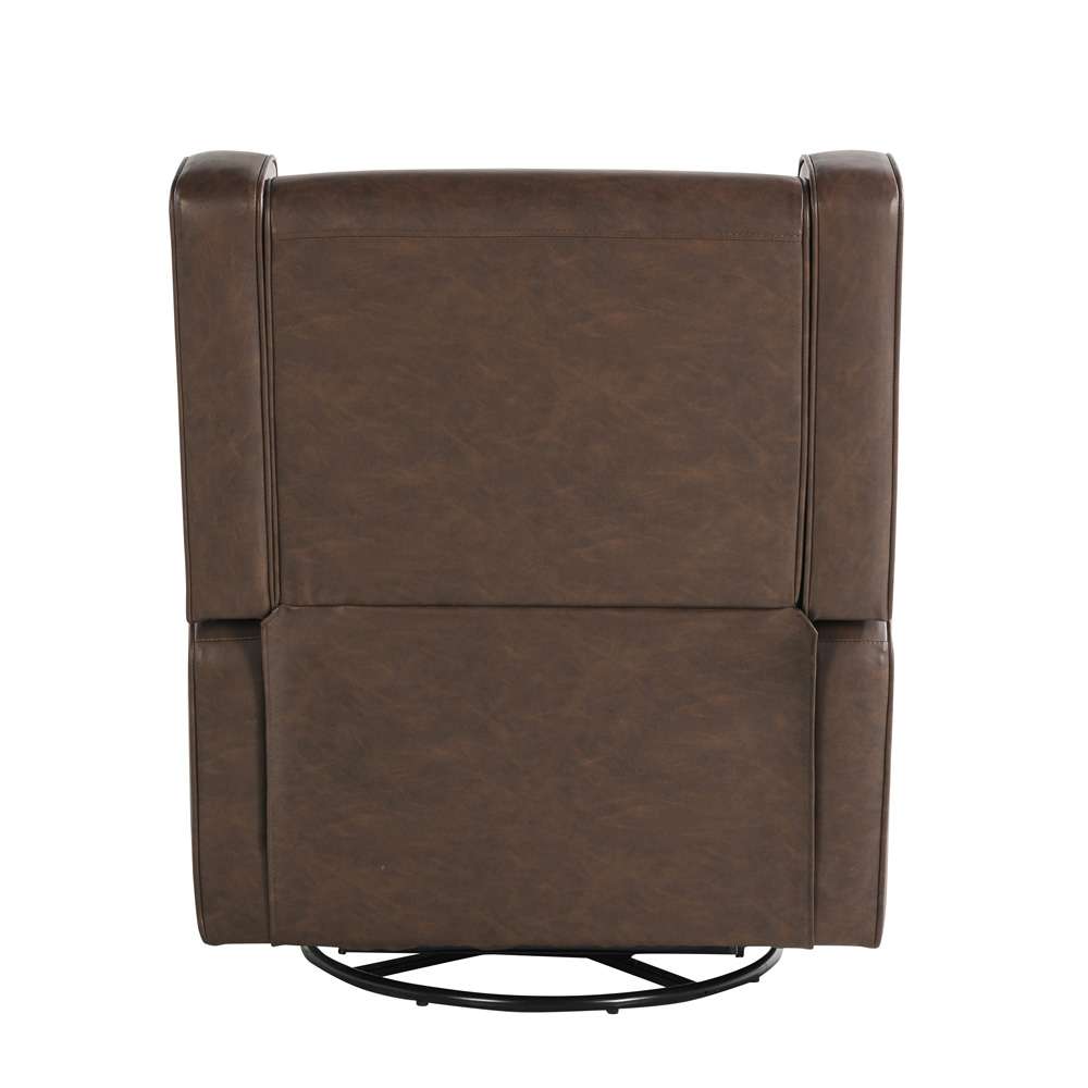 Lifestyle Solutions - Relax A Lounger Einsley Swivel Rocker Recliner, Brown - 231A009BRN veiw 7