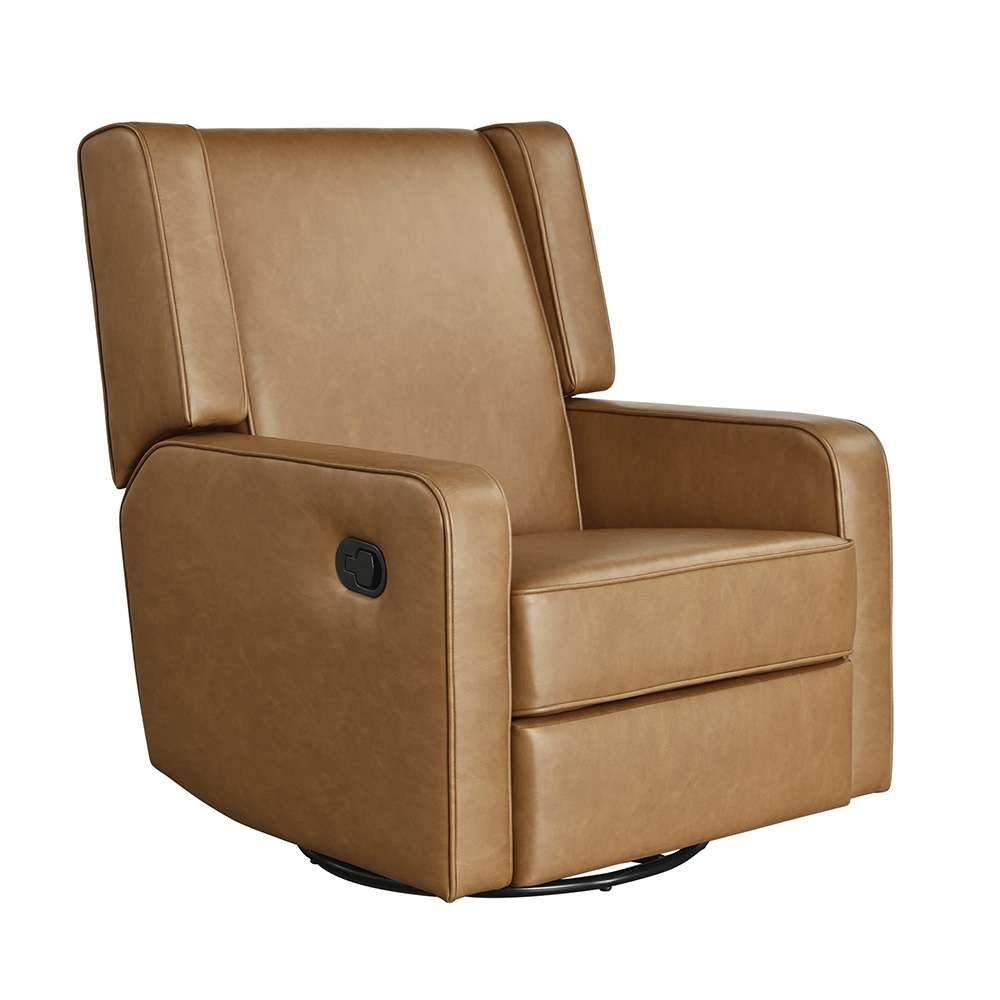 Lifestyle Solutions - Relax A Lounger Einsley Swivel Rocker Recliner, Camel - 231A009CAR veiw 1