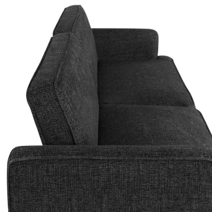 Lifestyle Solutions - Serta Paulson Convertible Sofa, Black - 123A036BLK veiw 8