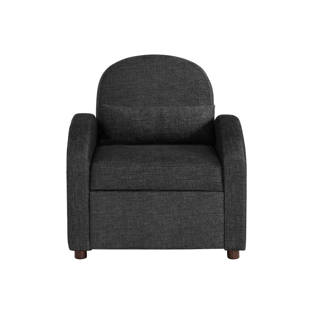 Lifestyle Solutions - Serta Tilson Convertible Chair, Black - 111A027BLK veiw 1
