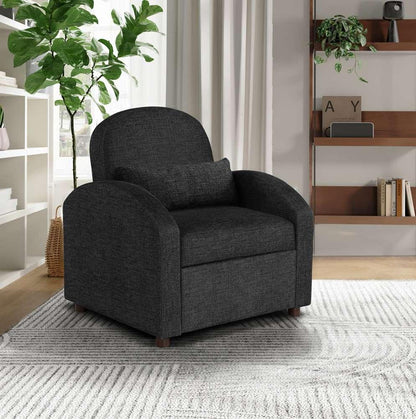 Lifestyle Solutions - Serta Tilson Convertible Chair, Black - 111A027BLK veiw 2